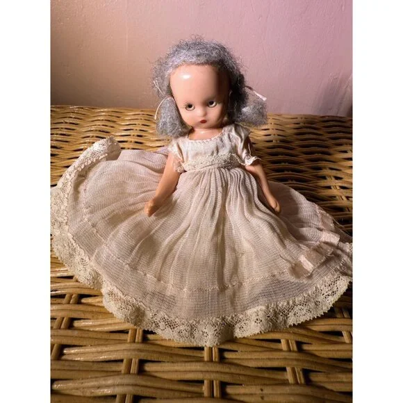 Vintage 40's Plastic Nancy Ann Story Book Doll AS IS TLC 5" - Picture 12 of 15